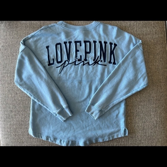 𝅺PINK Victorias Secret Women’s Light Blue Sweater Size XS - Picture 1 of 5